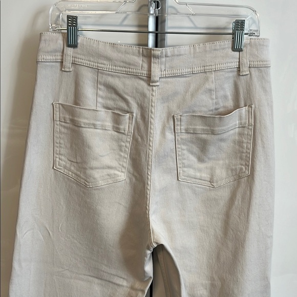 PINK TARTAN Wide Leg Ankle Cotton Pants, Size 8 - Picture 7 of 10